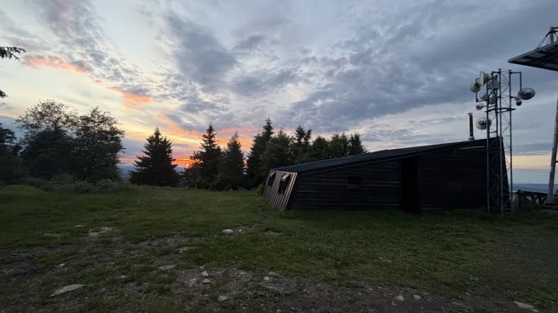 Letní západ slunce v Lužických horách